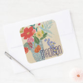 名前の追加 |春花II スクエアシール (封筒)