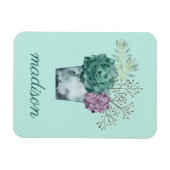 名前の追加 |植物の幸福コレクション |スクー マグネット (横)