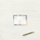 名前の追加 |水彩幾何学円 ポストイット (デスク上)