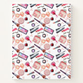 名前の追加 |水彩模様 ノートブック (裏面)