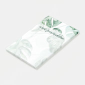 名前の追加 |熱帯性パームスプリット葉 ポストイット (アングル)