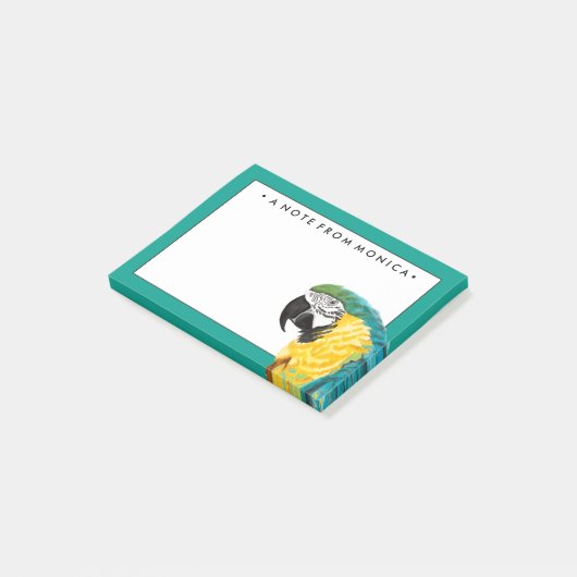 名前の追加 |熱帯産オウム ポストイット (アングル)