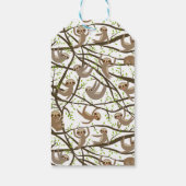 名前の追加 |笑顔のスロッスパターン ギフトタグ (裏面)