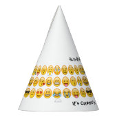 名前の追加 – 絵文字バースデーパーティーパーソナライズされた パーティーハット (左)