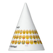 名前の追加 – 絵文字バースデーパーティーパーソナライズされた パーティーハット (右)