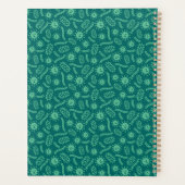 名前の追加 |緑の微生物のパターン プランナー手帳 (裏面)