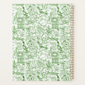 名前の追加 |緑の生物学パターン プランナー手帳 (裏面)