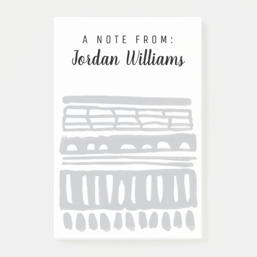 名前の追加 |緯糸I |黒モダン水色 ポストイット (正面)