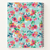 名前の追加 |花絵を描のパターン ノートブック (裏面)