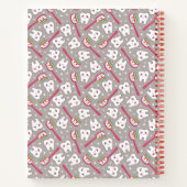 名前の追加 |虹の歯のパターン ノートブック (裏面)