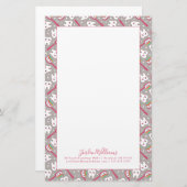 名前の追加|虹の歯のパターン 便箋 (正面/裏面)