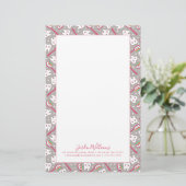 名前の追加|虹の歯のパターン 便箋 (スタンド正面)