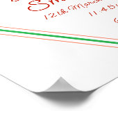 名前の追加 – 誕生詳細羽フラワーズ子供部屋 ポスター (角)