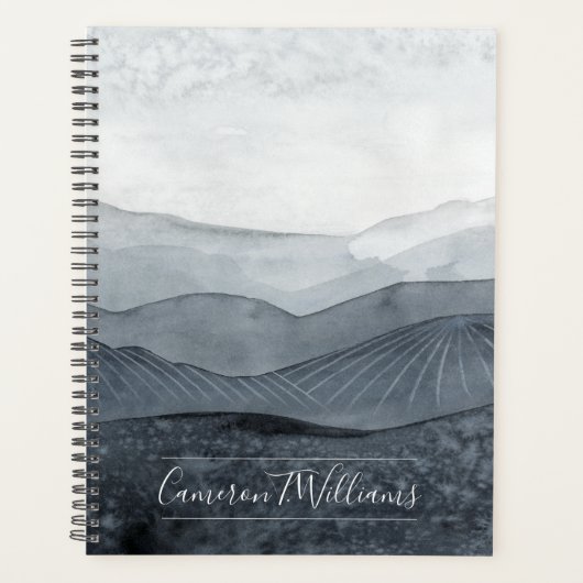 名前の追加 |輝くグレーバレー プランナー手帳 (正面)