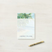 名前の追加 |青い海岸沿いのラグーン ポストイット (デスク上)