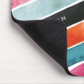 名前の追加 |鮮やかな水彩シェブロンI マウスパッド (コーナー)