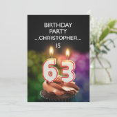 名前の追加, 63rd誕生日パーティーへの招待 招待状 (スタンド正面)