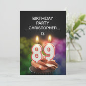 名前の追加, 89th Birthday party Invitation 招待状 (スタンド正面)