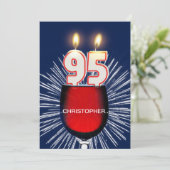 名前の追加, 95th誕生日パーティー招待,ワイン 招待状 (スタンド正面)