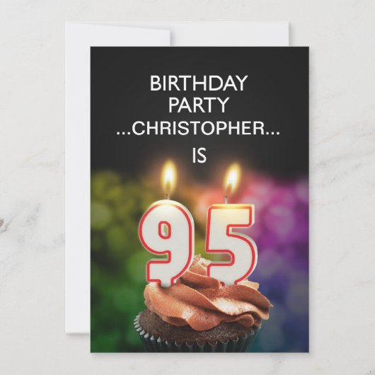名前の追加, 95th Birthday party Invitation 招待状 (正面)