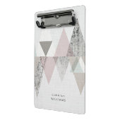 名前の追加 | Amuse II |幾何学的モダン ミニクリップボード (アングル2)