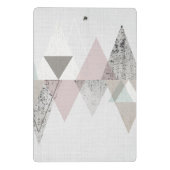 名前の追加 | Amuse II |幾何学的モダン ミニクリップボード (裏面)