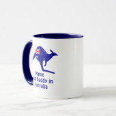 名前の追加, Daddy 最高の Australia, Blue Kangarooフラグ マグカップ (正面左)