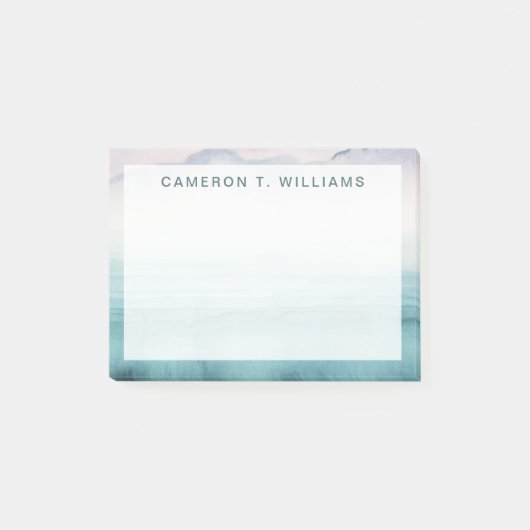 名前の追加 | Dusk on the Bay – 水彩 ポストイット (正面)