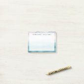 名前の追加 | Dusk on the Bay – 水彩 ポストイット (デスク上)