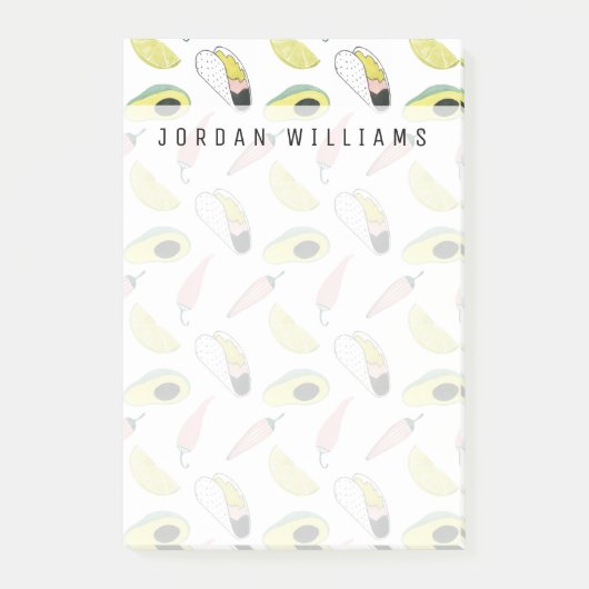 名前の追加 | Let's Taco About Love |タコエレメ ポストイット (正面)