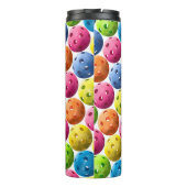 名前の追加- Pickleballカラフル タンブラー (裏面)