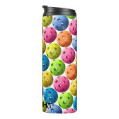 名前の追加- Pickleballカラフル タンブラー (回転右)