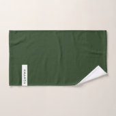 名前の追加 – Pine Green Minimalist バスタオルセット (ハンドタオル)