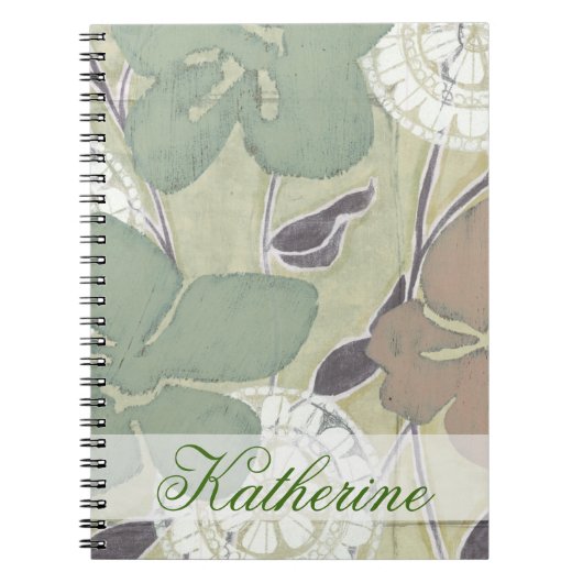 名前の追加 | Serene Pastels II ノートブック (正面)