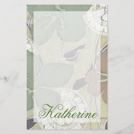名前の追加 | Serene Pastels II 便箋 (正面)