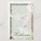 名前の追加 | Serene Pastels II 便箋 (正面/裏面)