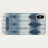 名前の追加 | Shibori Indigioプリント Case-Mate iPhoneケース (裏面(横))