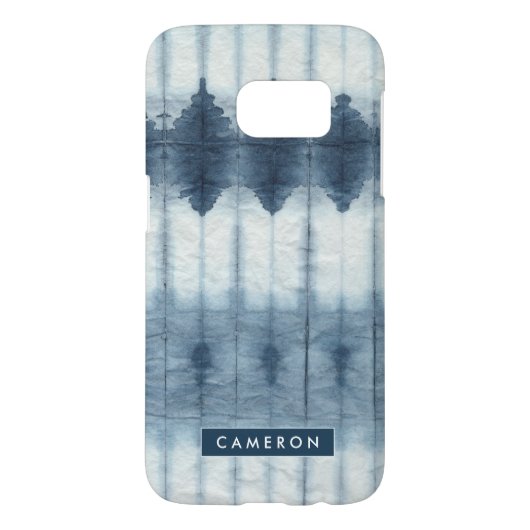 名前の追加 | Shibori Indigioプリント Case-Mate Samsung Galaxyケース (裏面)