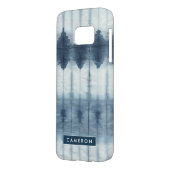 名前の追加 | Shibori Indigioプリント Case-Mate Samsung Galaxyケース (裏面左)
