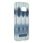 名前の追加 | Shibori Indigioプリント Case-Mate Samsung Galaxyケース (裏面/右)