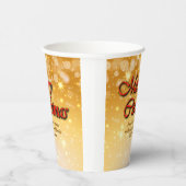 名前の追加Christmas 20xxに一致する文字の編集 紙コップ (右)