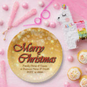 名前の追加Christmas 20xx 9"に一致する文字の編集 ペーパープレート (パーティー)