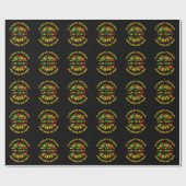 名前の追加Edit文字Junechoch Sunflower & Slogans ラッピングペーパー (フラット)