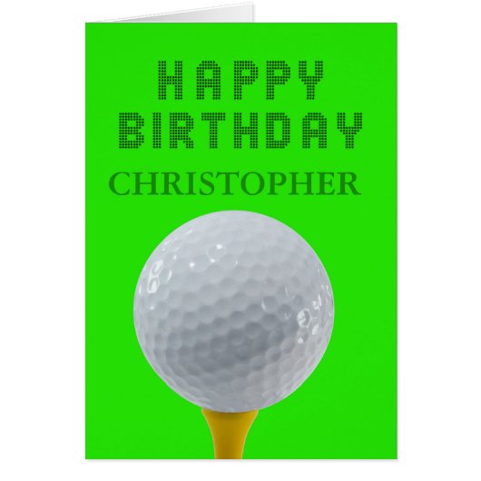 名前の追加Golf誕生日 (正面)