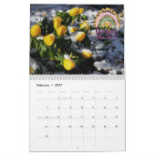 名前の追加Shed Leopard Rainbowフローラ20xx カレンダー (2月 2027)