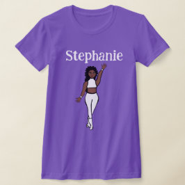 名前の追加White Dancer Tシャツ