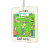 名前の選択。ゴルフ中毒者 カーエアーフレッシュナー (左)