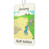 名前の選択。ゴルフ中毒者 カーエアーフレッシュナー (左)