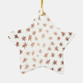 名前の金属の星 – 銅 セラミックオーナメント (裏面)