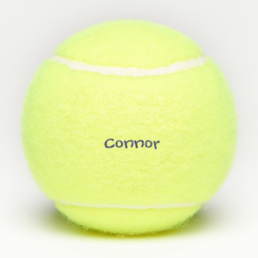名前の青いお兄さんの飼い犬猫のおもちゃ テニスボール (裏面)